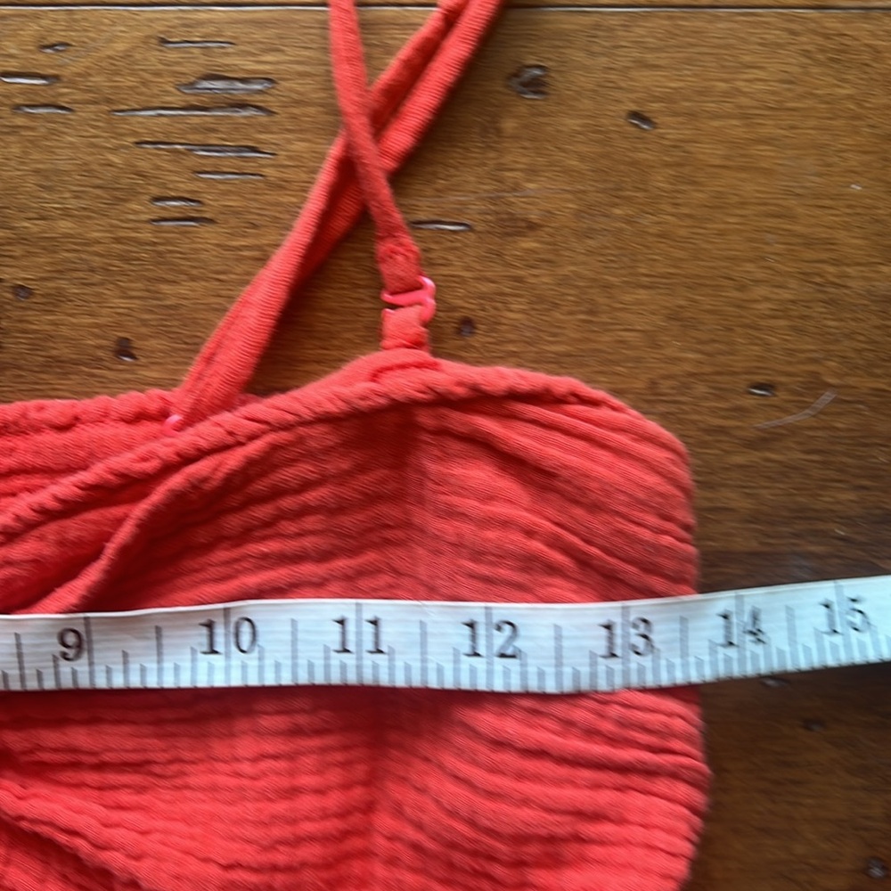 Anthropologie Saturday Sunday Isabel Coral Red Jumpsuit Size XS - Picture 10 of 16